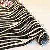 Striped Velvet Upholstery Fabric Flocking Material with Polyester Non Woven