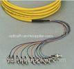 High Tensile Strength PVC Cable Optical Fiber Patch Cord Bundle Pigtail With Double Shield