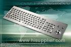 106 Keys Kiosk Payment Trackball, PS/2, USB Stainless Steel Metal Keypad