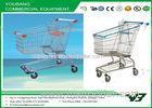 Four Castor Zinc Plated Supermarket Shopping Trolley Carts American Style