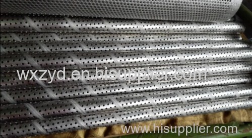 spiral welded perforated filter tube filter element frame 316 metal pipes center tube center core