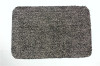 Polyester & Cotton Dirt Trapper Door Mat Black and white