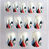 Peking Opera Artificial Nail White Tip Full Cover False Nails ABS Plastic