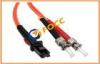 ST To MTRJ Duplex Fiber Optic Patch Cables 2.0mm , 62.5 / 125um OM1 With PVC Jacket