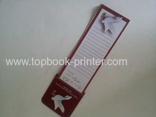 Religious paper notepad with magnetic sticker printing