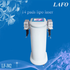14 pads 650nm diode lipo laser slimming machine