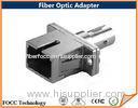 Square Fiber Optic Hybrid Adapters , SC to ST Adapter With Rectangular Flange