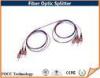 Custom Singlemode Fiber Optic Coupler 1310nm 1550nm , PLC Optical Splitter