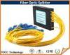Industrial 1x2 Fiber Optic Planar Lightwave Circuit Splitter for FTTX / CATV