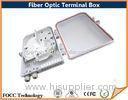 Wallmount Cabinet 4 Core Fiber Optic Terminal Box / Ftth Termination Box