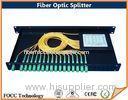 Broadband OM3 Fiber Optic Splitter , Multi Mode Fused Coupler With Various Connectors