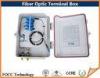 FTTH 12 Port Fiber Optic Cable Termination Box For 1 x 8 PLC Splitters