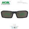 Red Blue Black Real D Clip On 3D Glasses with TAC 0.26 mm Filter Lens