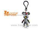 Personalized Promotion Gifts Cold Black White Plastic POPOBE Bear Key Chain