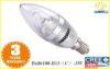 Warm White B22 / E14 / E27 led candle lamps 3W Energy saving 3000Lm