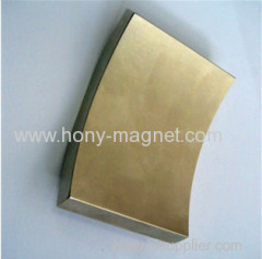 NdFeB Neodymium Magnet Material Arc Shaped Tortile Tortuous Segment Motor Engine Magnets