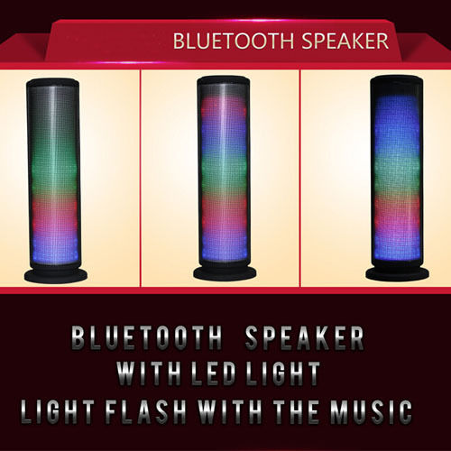 LED Bluetooth Speaker Wireless Pulse Colorful Disco Light Speakers 