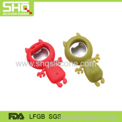 Fashionable cute animal silicone bottle opener