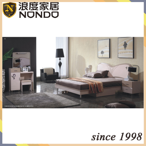 MDF furniture bedroom sets double bed