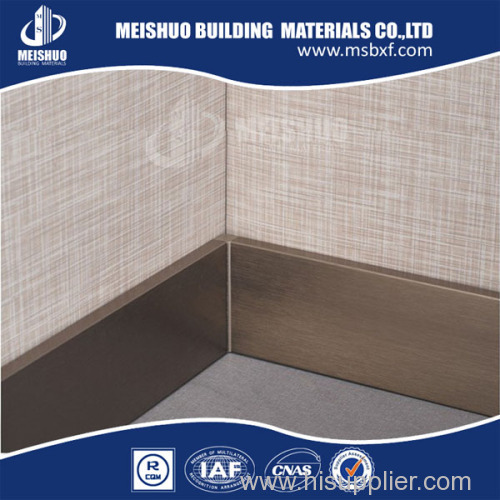 Aluminum skirting board for wall