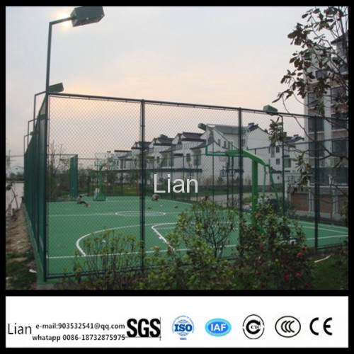 green or black pvc coated perimeter security used chain link fence for sale