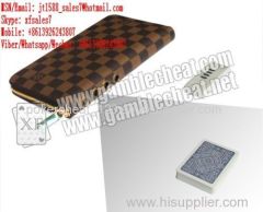 XF brand new LV wallet double camera for poker analyzer/invisible ink/points/perspective Glasses/Operate/Poker cheat