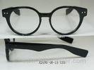Small Round Acetate Ladies Optical Frames For Women , Leopard Print Glasses Frames