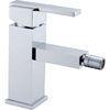 Bathroom Polished Smooth Single Handle Bidet Mixer Taps Brass With Square Handle