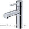 Chrome Plated Brass Single Lever Mixer Taps For Single Hole Lavatory