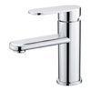 Chrome Finish Brass Single Lever Mixer Taps For One Hole Lavatory Installation