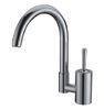 Brass Polished Kitchen Single Lever Mixer Taps , High ARC Faucet