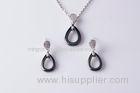 Stud Earrings And Necklaces 925 Sterling Silver Jewelry Sets With Pear Shape For Party CSP0609 CSE03