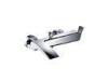 Chrome Zinc Alloy Handle Wall Mounted Bath Taps Double Hole Gravity Brass Shower Faucets