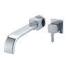 Wall Mounted Basin Mixer Taps with Two Hole , Cold Hot Automatic Mixed Basin Faucet