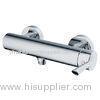 Modern Brass Two Hole Bathroom Faucet with One Handle , Wall Mounted 0.05MPa to 0.9MPa