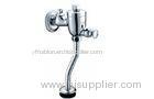 Chrome Brass Bathroom Sink Faucets / Self-Closing Urinal Flush Valve , 0.05 - 0.9MPA