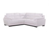 White Corner Leather Sofa