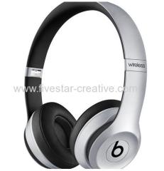 New Beats By Dre Solo2 Rechargeable Wireless On-Ear Headphones Silver