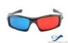 Plastic Frame Red Cyan Anaglyph 3D Glasses For Normal TV 3D Movies