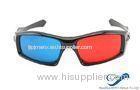 Plastic Frame Red Cyan Anaglyph 3D Glasses For Normal TV 3D Movies