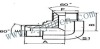 BSP hydraulic fitting adapters 1BT9 by CNC machine