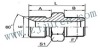 BSP hydraulic adapter nipple 1BT by CNC machine