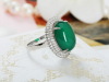 Beautiful Prong Setting Agate Ring for Lady