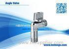 Silver Zinc Angle Valve For Toilet , Braided Hose , Faucet , Water Tap