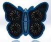 Blue Modern 17 inch Notebook Cooler , 4 fan laptop cooler Butterfly Design