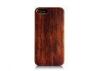 Real Wood Hard Cover Phone Cases iPhone 5 Wooden Back Mobile Case , Anti-scratch