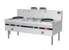 Double Burner Commercial Gas Cooking Range / Electric Kitchen Stoves With 2 Sinks