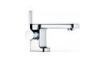 Contemporary Square Single Hole Bathroom Sink Faucet , Single handle Solid Brass Basin Mixer