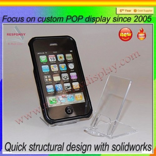 High Impact Clear Acrylic Mobile Phone Display Holder for Mobile Phone Store