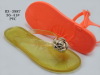 2015 new design of womens sandals PVC upper